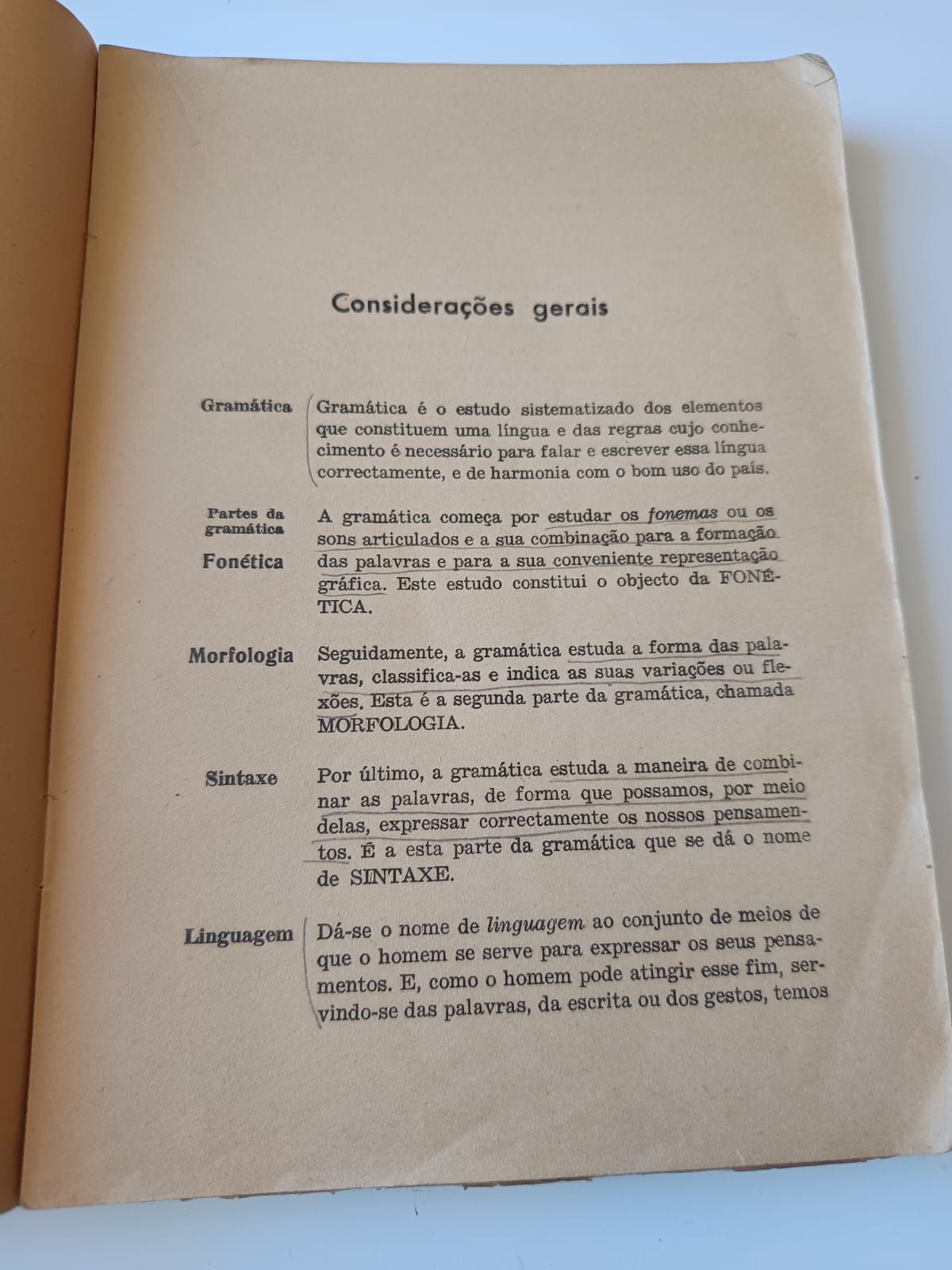 Gramática portuguesa de 1939