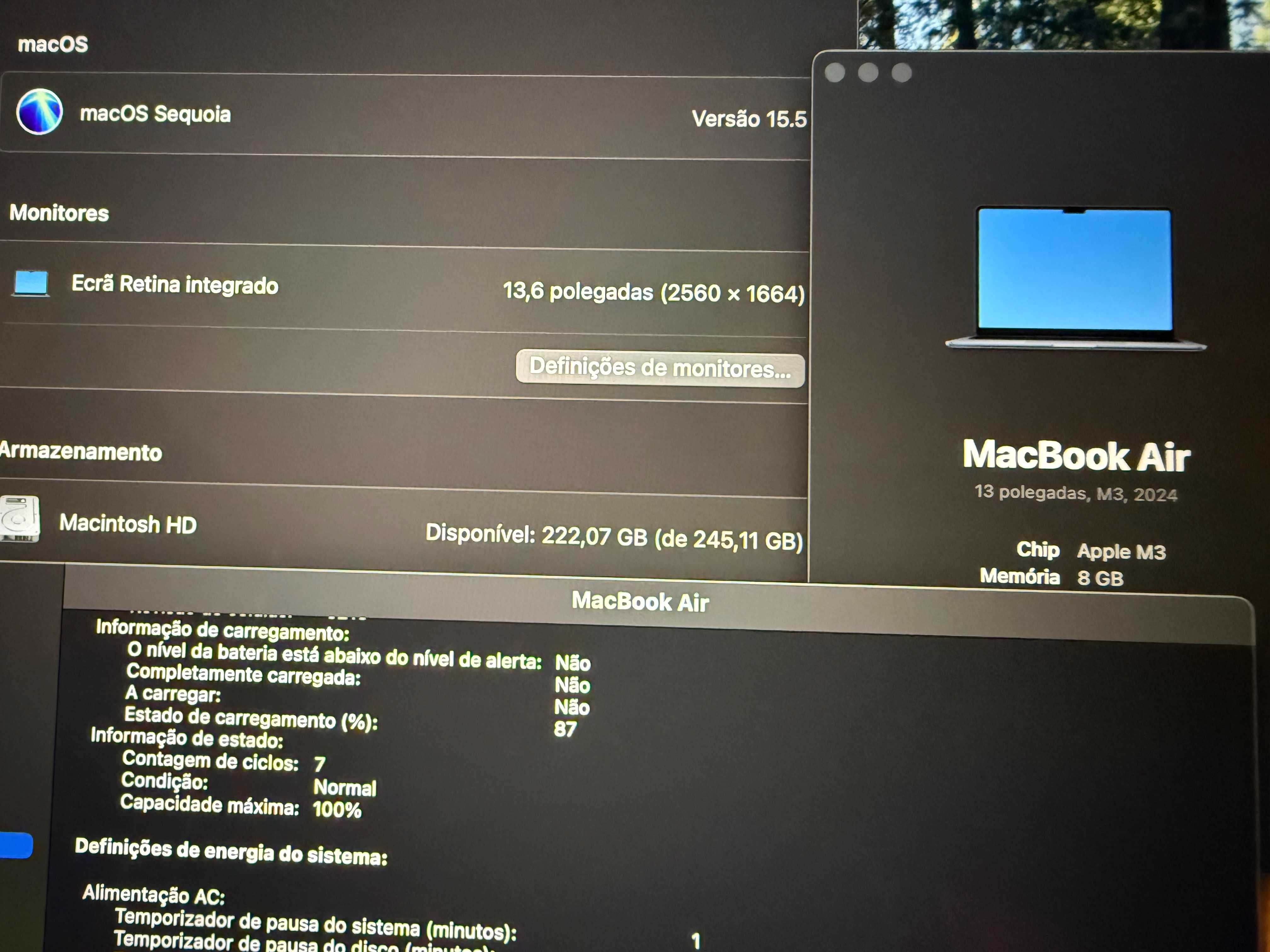 MacBook Air M3 2024 / 256GB SSD