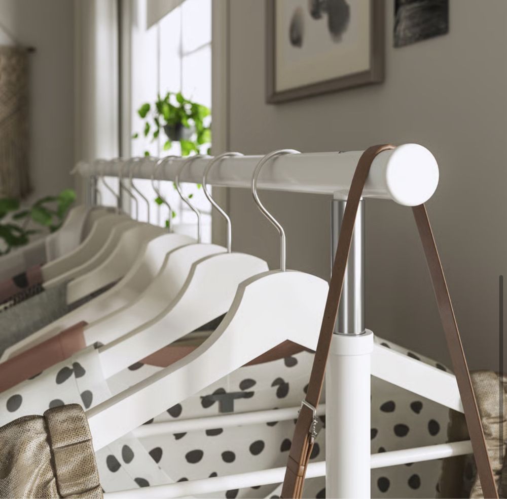 RIGGA suporte p/cabides, branco