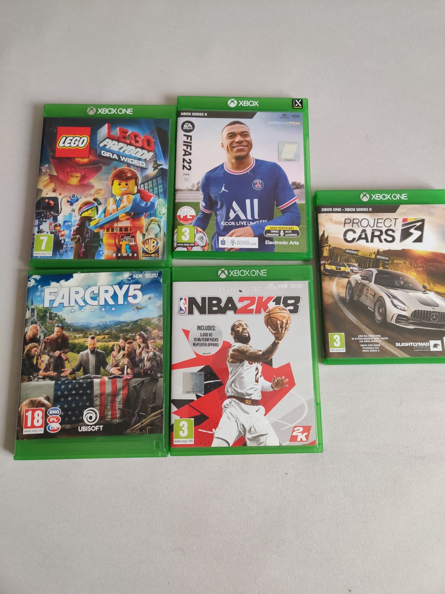 Gry na konsole xbox oraz ps3 FAR CRY 5 Project Cars 3 NBA 2K18 2k13