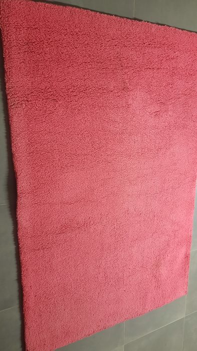 Tapete pelo alto Rosa