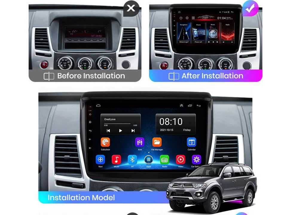 Radio samochodowe Android Mitsubishi Pajero Sport (9") 2006.-2015