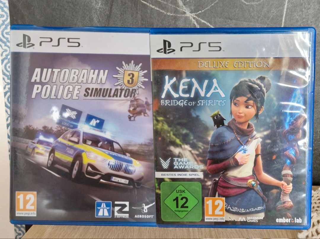 Zestaw gier na PS5 Kena Delux Edition oraz Autobahn Police 3