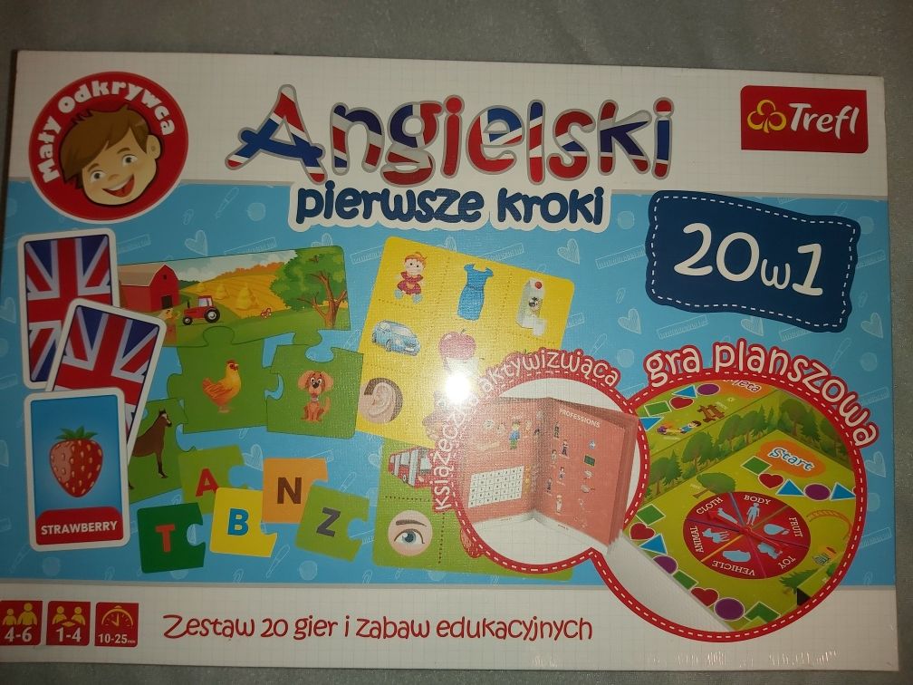 Trefl Angielski-pierwsze kroki,Nowy,nauka ang. dla małych dzieci