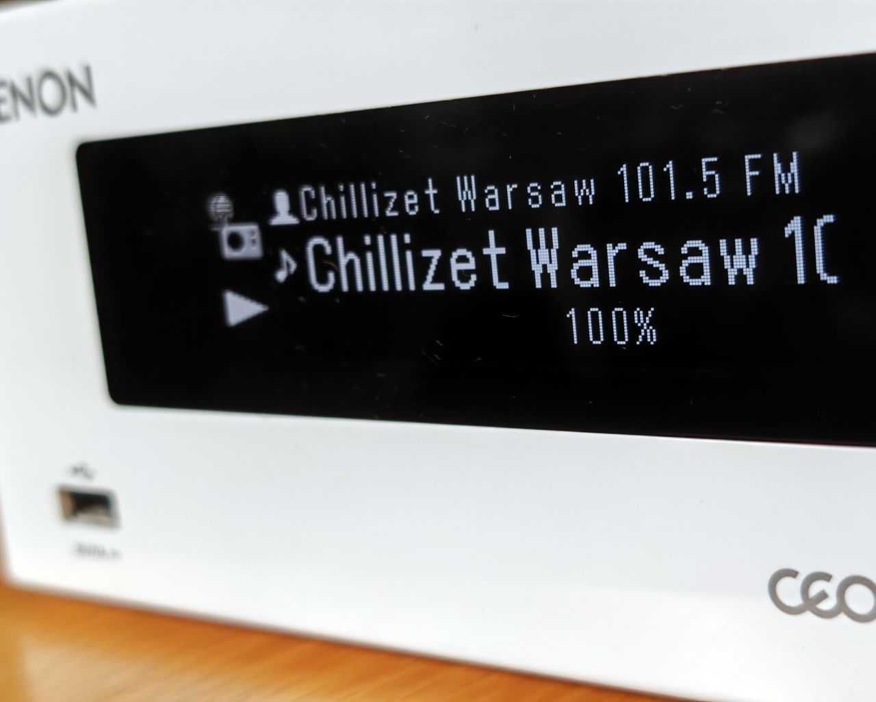 Odtwarzacz sieciowy Radio Internetowe Amplituner DENON Picollo OLED