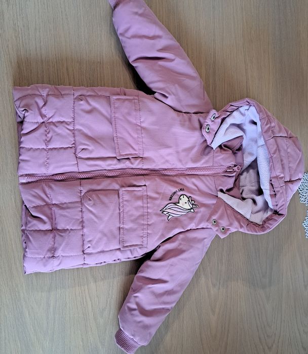 Kurtka zimowa dziewczęca 92 kurteczka jednorożec