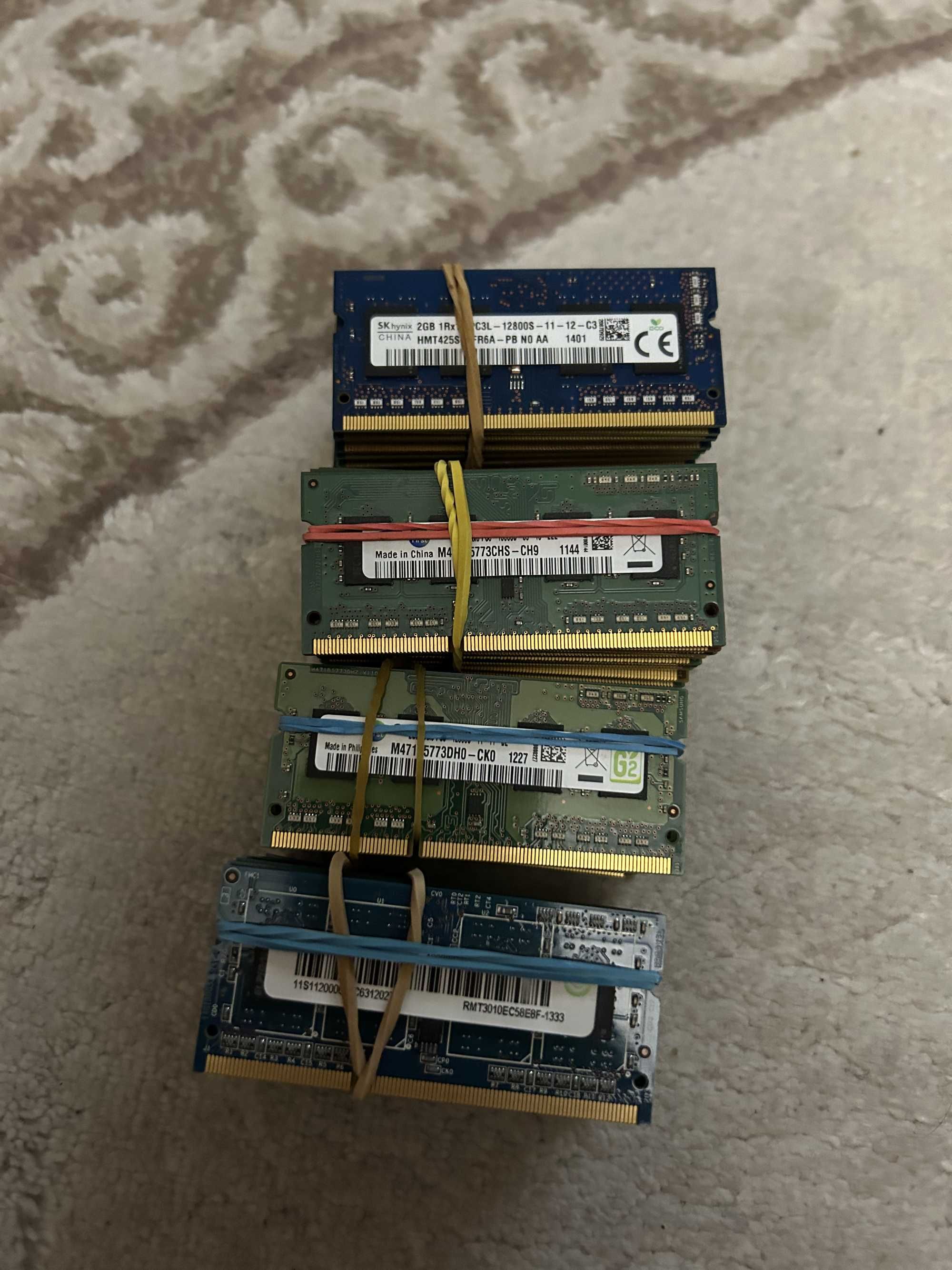 Планки SoDIMM DDR3 для ноутбуков 50шт