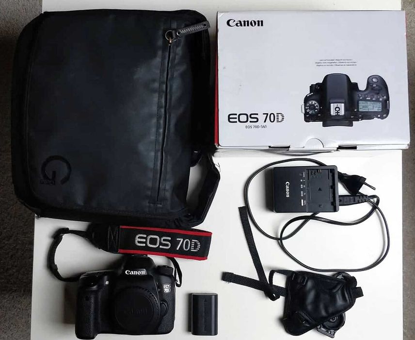 Canon EOS 70D mały przebieg + akcesoria