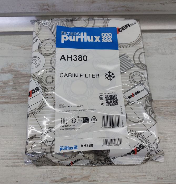 Фільтр салону Bmw X5 X6 Purflux новий