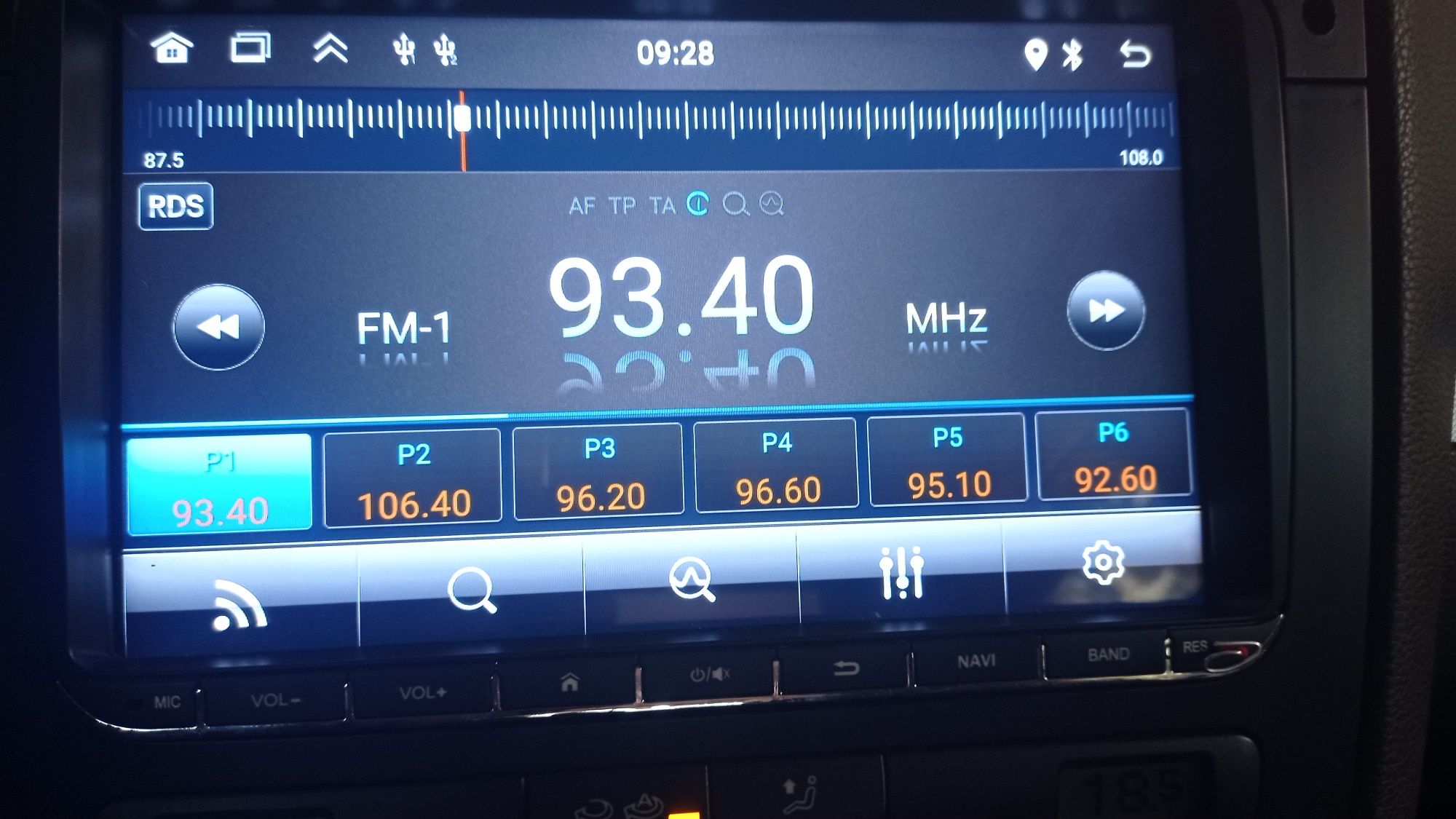 radio VW Android 13+kamera cofania