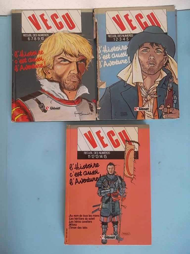 VÉCU nº 1 a 15 - Encadernado 3 volumes desde 1985