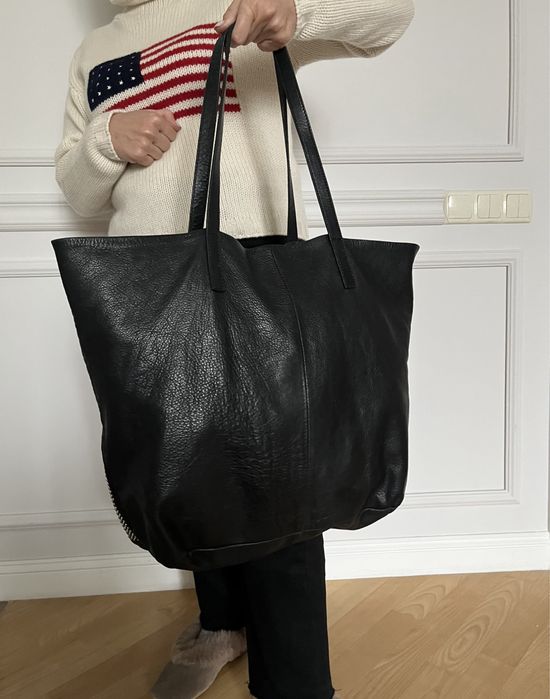 Велика шкіряна сумка