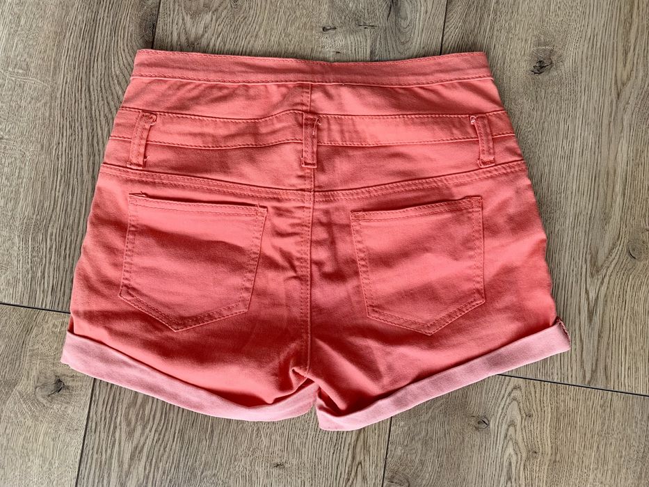Spodenki szorty h&m roz S 36 wyższy stan koral