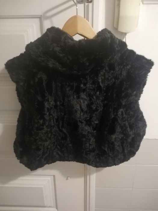 Colete sintético preto Miss Sixty (veste de XS ao M)