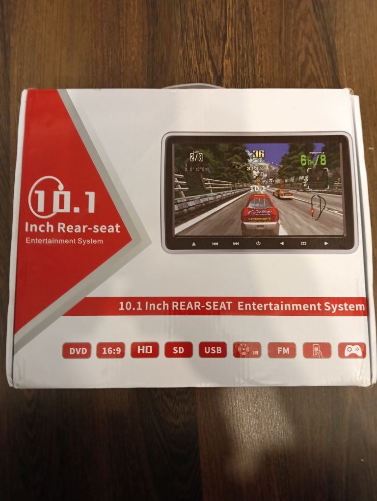 Odtwarzacz DVD na zagłówek samochodowy