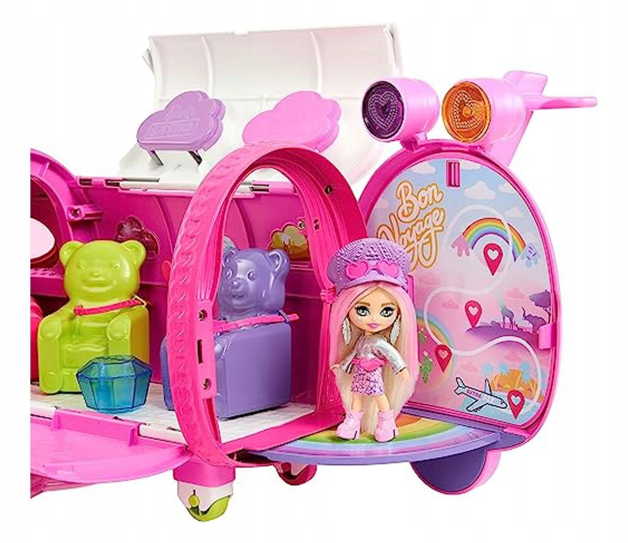 barbie extra fly luksusowy samolot dla lalek + mini lalka barbie