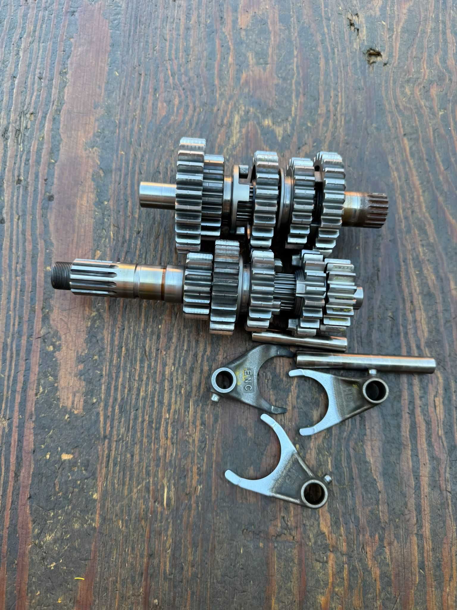 kompletna skrzynia wodziki wodzik zebatka tryb honda crf 450 r 13-16