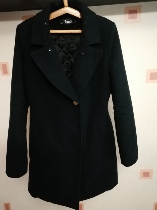 Кашемировое пальто с мехом кролика