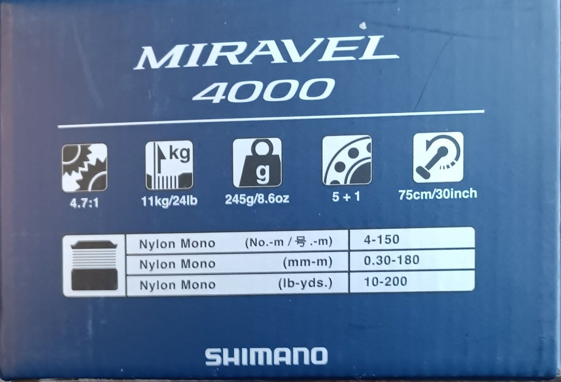 Котушка Shimano Miravel 4000 5+1BB 4.7:1