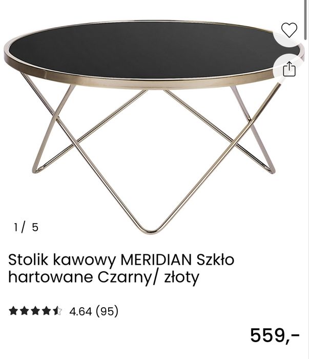 Stolik kawowy Meridian Beliani