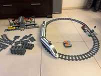 Lego CITY Pociąg pasażerski-60051 + dworzec kolejowy-60050 + tory doda