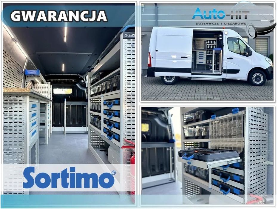 Renault Master  L2H2 Warsztat Sortimo Przetwornica 230V 3000W ŚWIATŁOWÓD Webasto 145KM