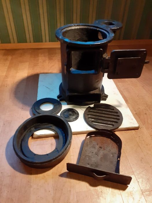 Печь буржуйка чугун печка Германия старинная