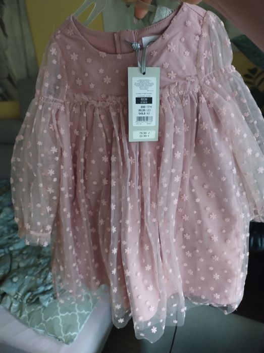 Nowa sukienka niemowlęca h&m rozmiar 80