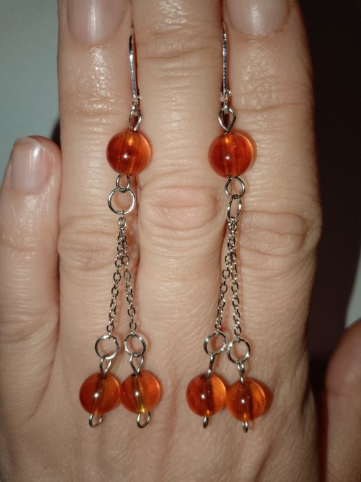 Винтажный серебряный комплект , кольцо 925 пробы.  Натуральные камни .