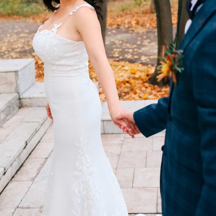 Весільна сукня сілует "рибка" зі шлейфом Omur Ozer турція