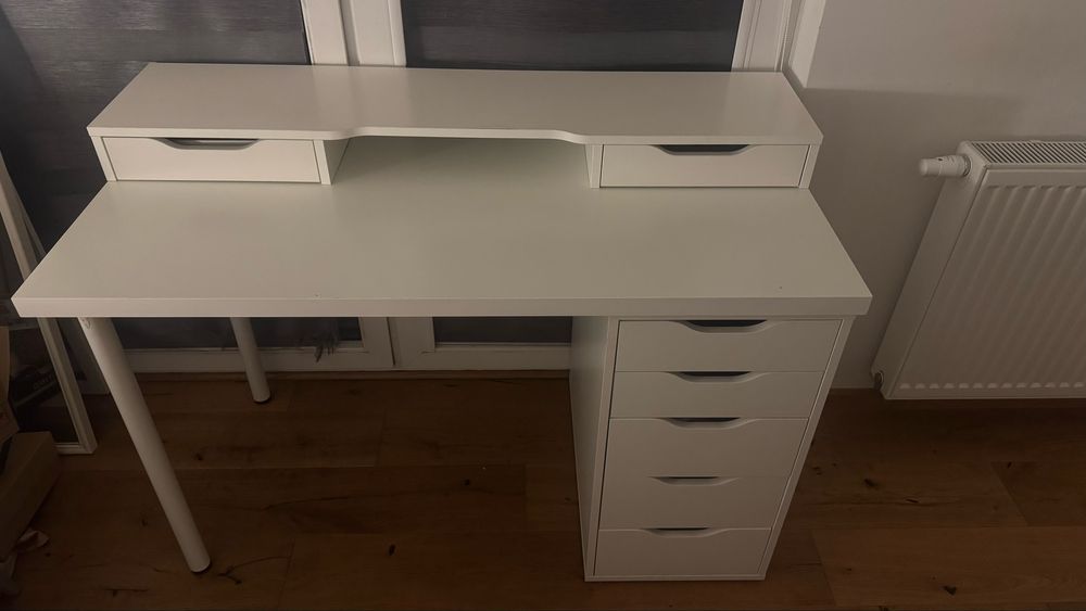 biurko alex ikea z nadstawką