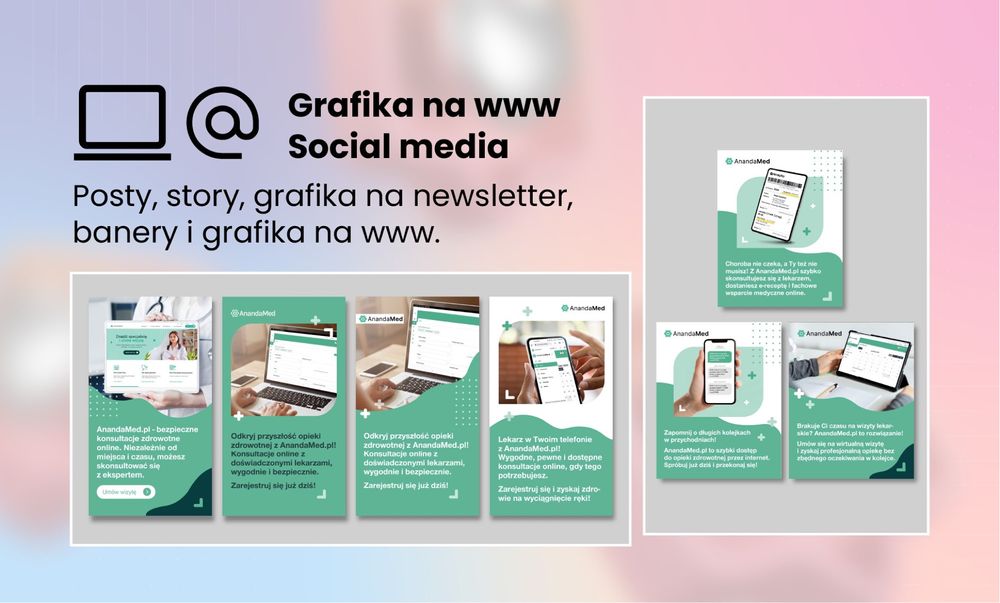 Usługi graficzne projektowanie logo branding reklama druk socia media