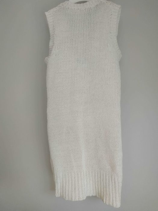 Piękny sweter tunika 34 XS Tally Weil srebrna nitka