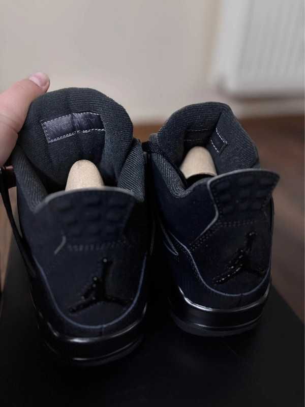 Nowość*NowyJordan4NikeAir4 BlackunisexTrampki 37.5