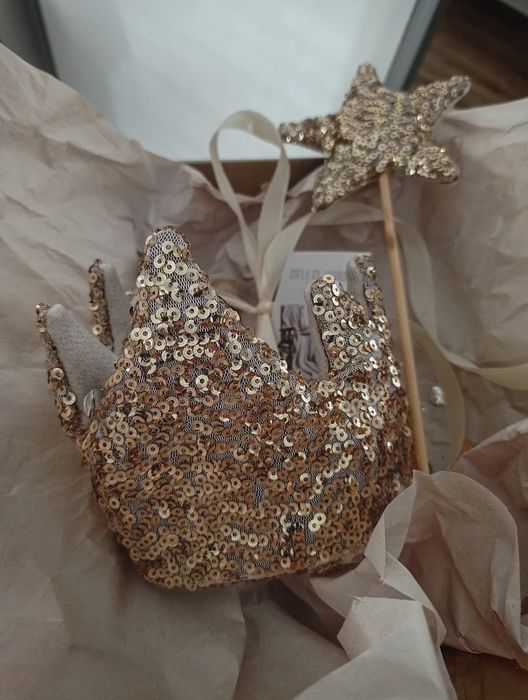 Корона, текстильна корона, чарівна паличка, подарунок, дитяче свято