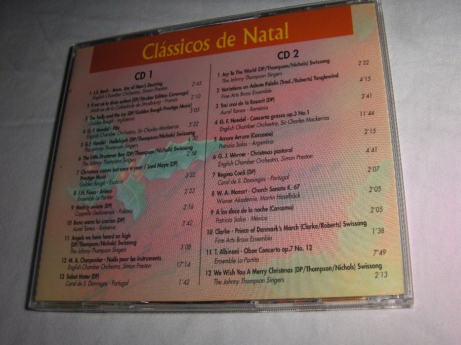 CD'S de Música Clássica e Música de NATAL - Originais e Novos