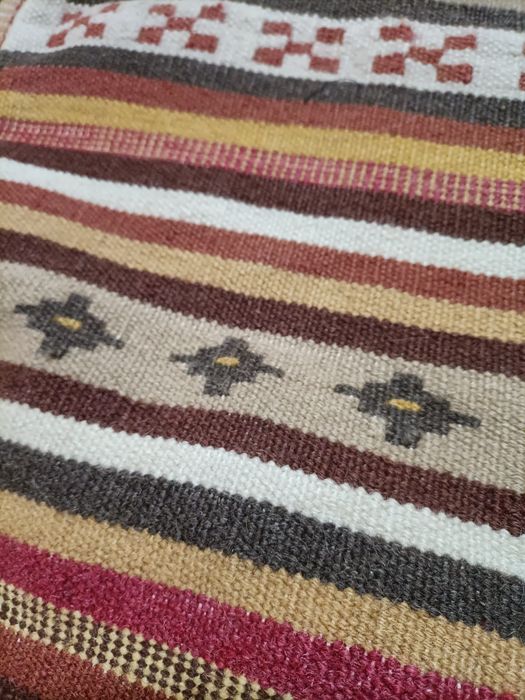 Carpete em lã multicolor