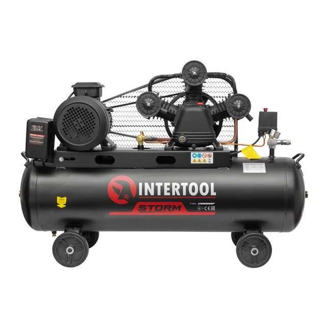 Компрессор INTERTOOL PT-0036 , 100л  , 4 кВт , 600 л , 380 В