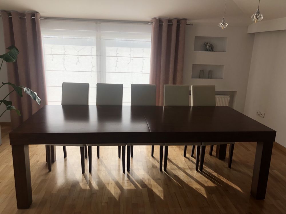 Stół Herkules 250/350 i krzesła