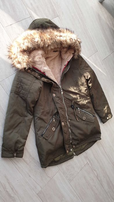 Kurtka jesienno - zimowa, parka - TRZYCZĘŚCIOWA NOWA!