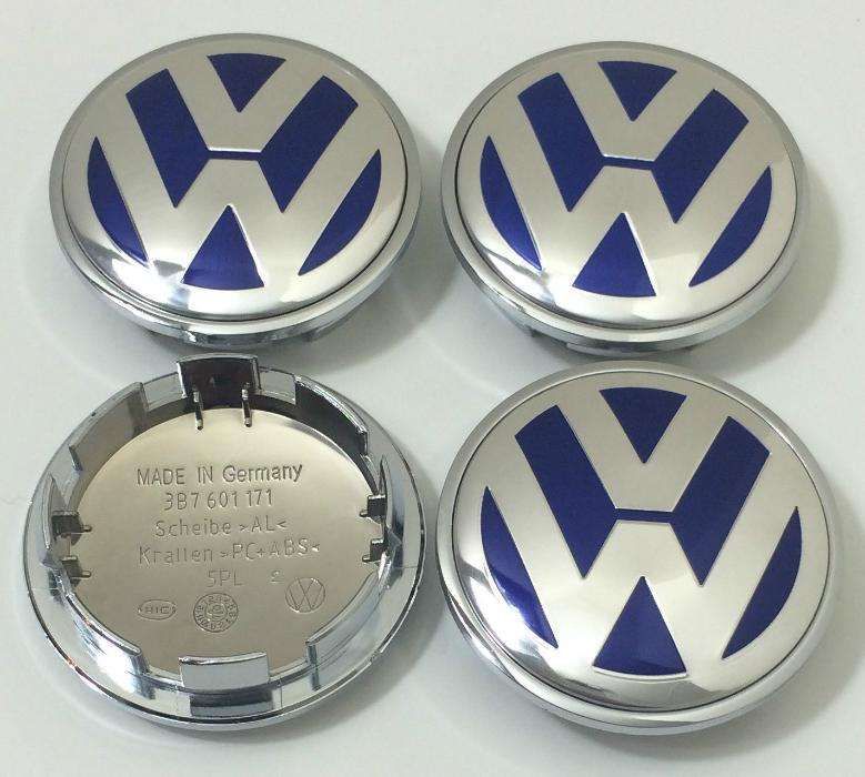 Centros Jante VW volkswagen Golf etc 56/65/90mm Preto e Azul