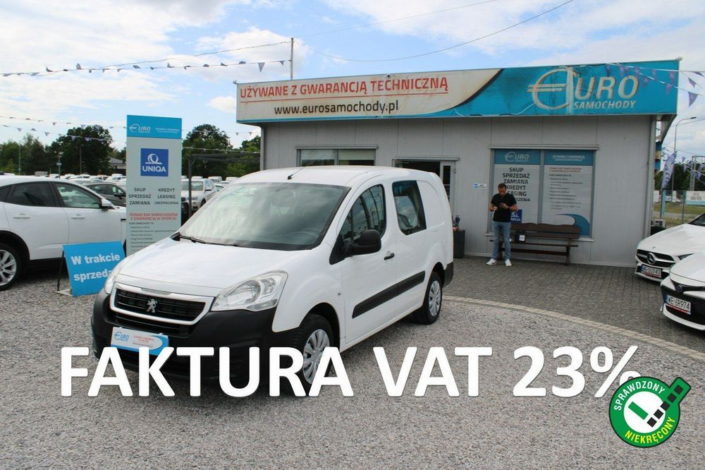 Peugeot Partner LONG XL F-vat Salon PL Gwarancja czujniki
