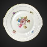Patera z uchwytami Kjøbenhavns Maleri KPM Ivory kwiaty B4/81910