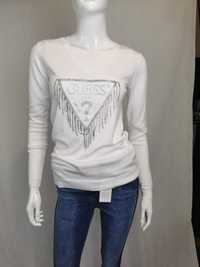 Nowy oryginalny sweterek Guess damski biały