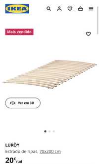 2 Estrados de ripas ikea LUROY