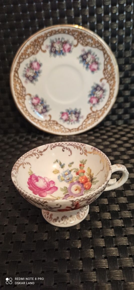 R    Porcelana Krautheim Selb Bawaria Duo Mokka Kolekcjonerska Śliczna