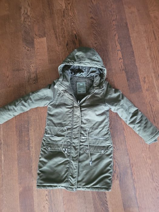 Kurtka zimowa parka khaki Reserved 140cm