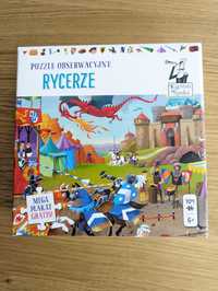 Kapitan Nauka puzzle obserwacyjne Rycerze 104 szt. z plakatem