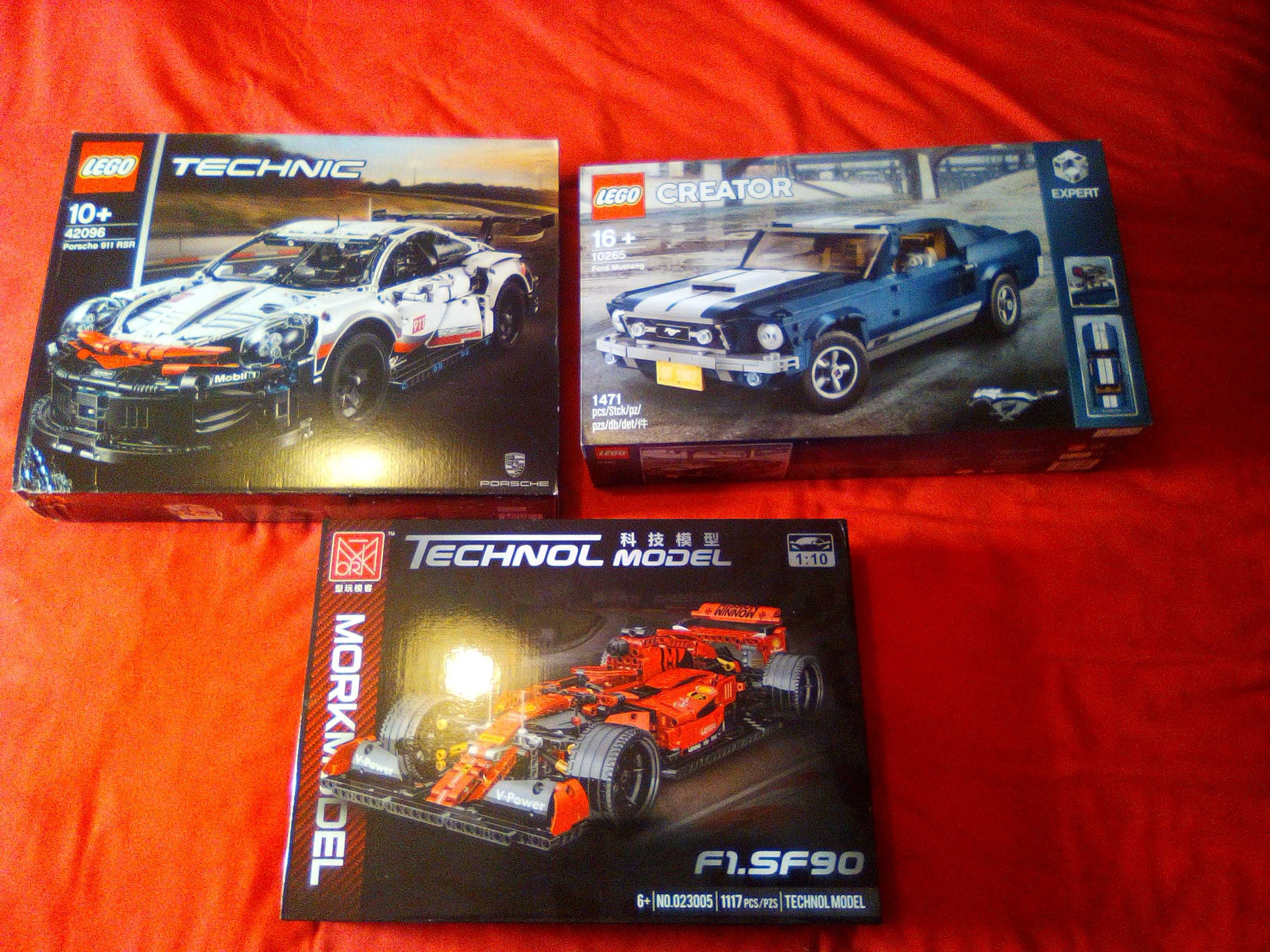 Lego Technic - Ford Mustang - Porsche 911 - MorkModel Ferrari SF90
