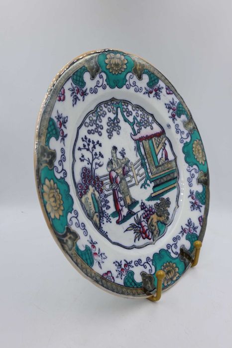 Talerz  z lat 1850/1880 talerz marki Boch Freres  CANTON Chinoiserie
